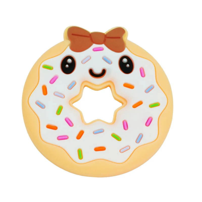Baby Teether Donut Peach - Sunshine