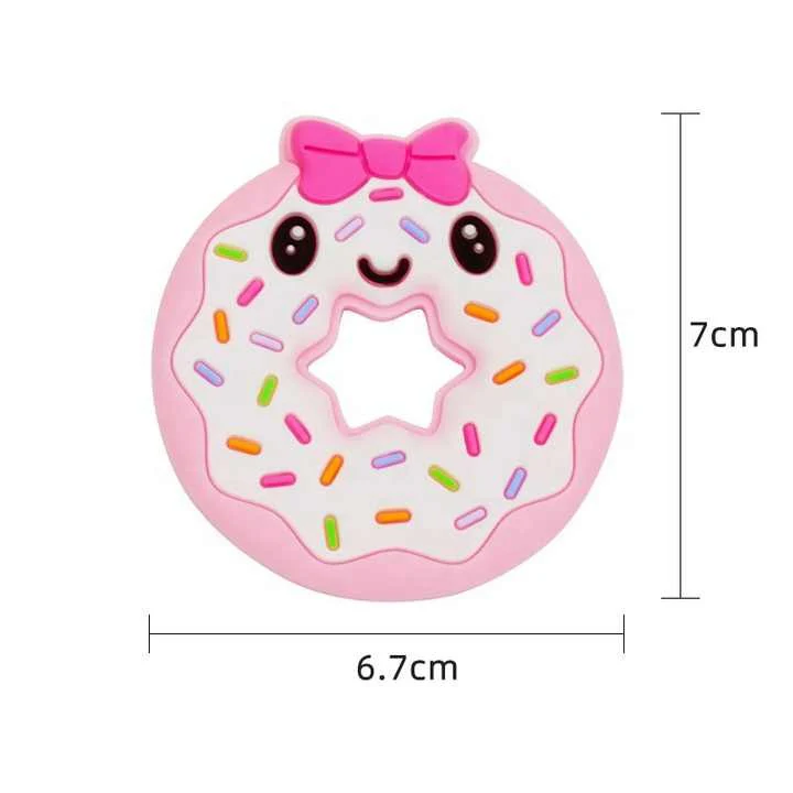Baby Teether Donut Peach - Sunshine - Image 4