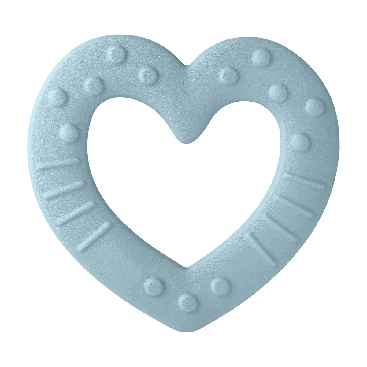 Baby Teether Heart Dark Grey - Sunshine