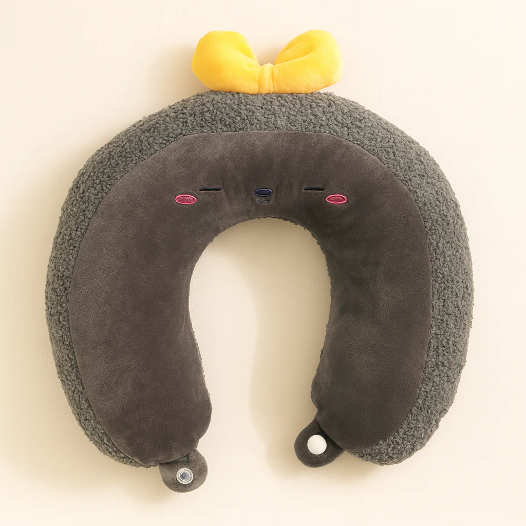 Baby U-Shaped Neck Pillow Bear Grey - Sunshine