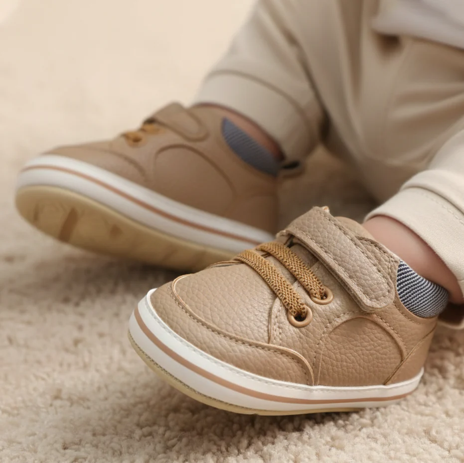 Baby Valcro Casual Shoes Brown - Sunshine - Image 3