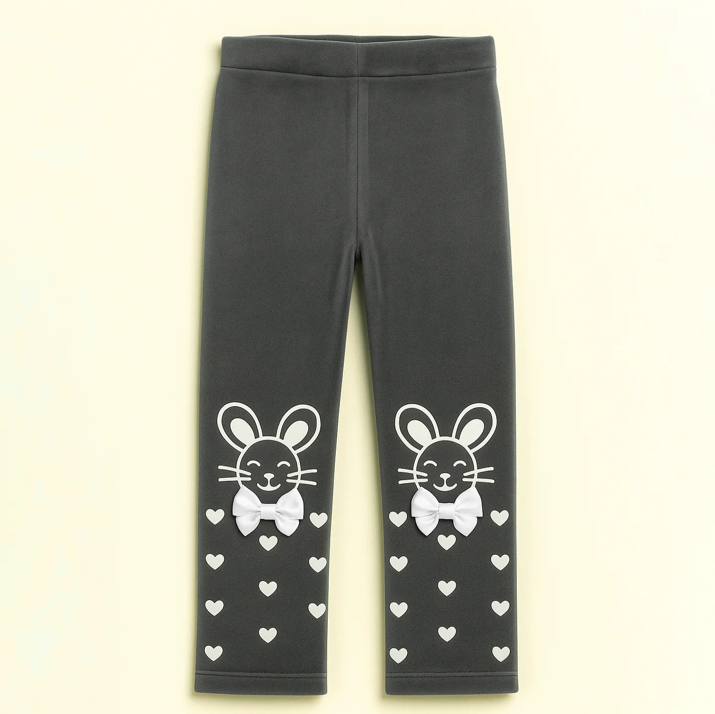 Baby Velvet Tights Bow Grey - Sunshine