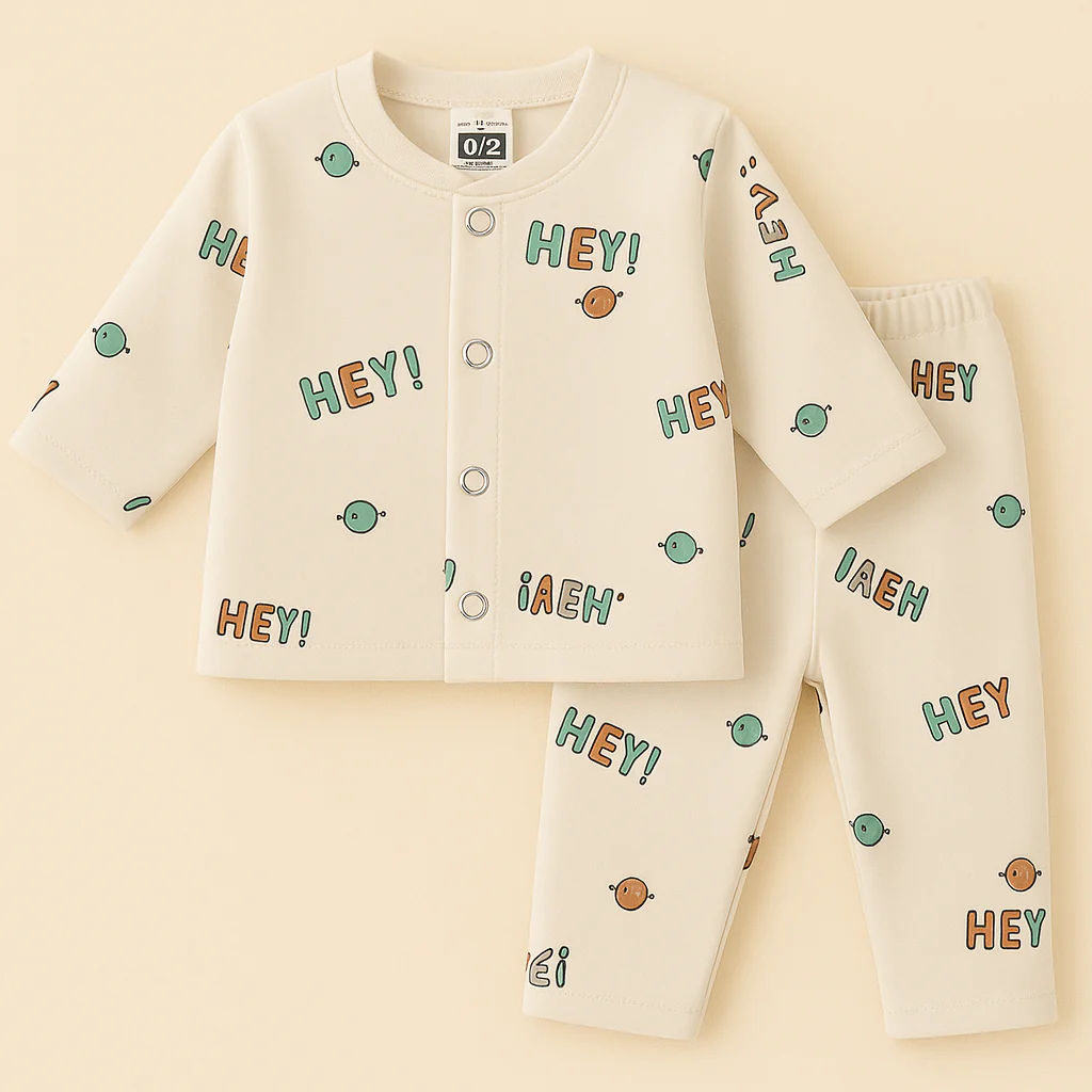 Baby Warm Sleepsuit Hey Beige - Sunshine