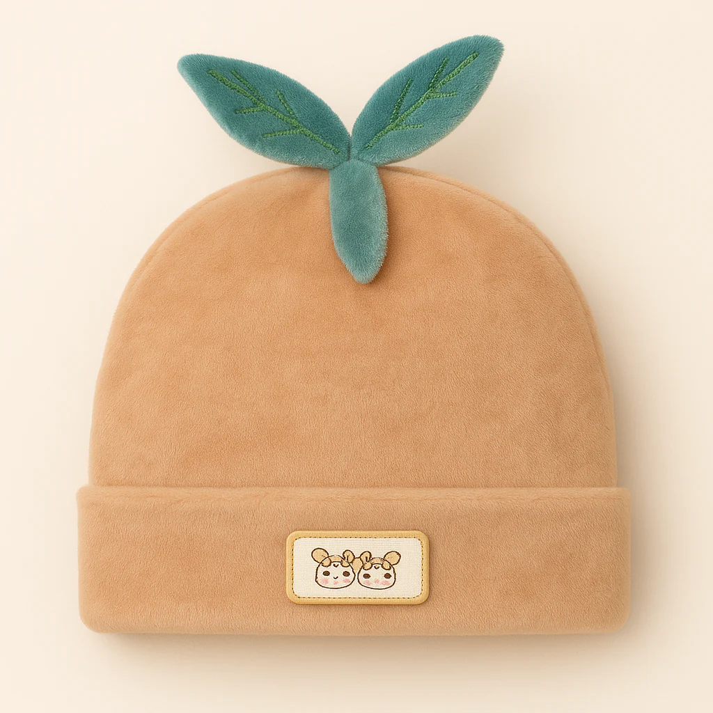 Baby Warm Velvet Cap Brown - Sunshine