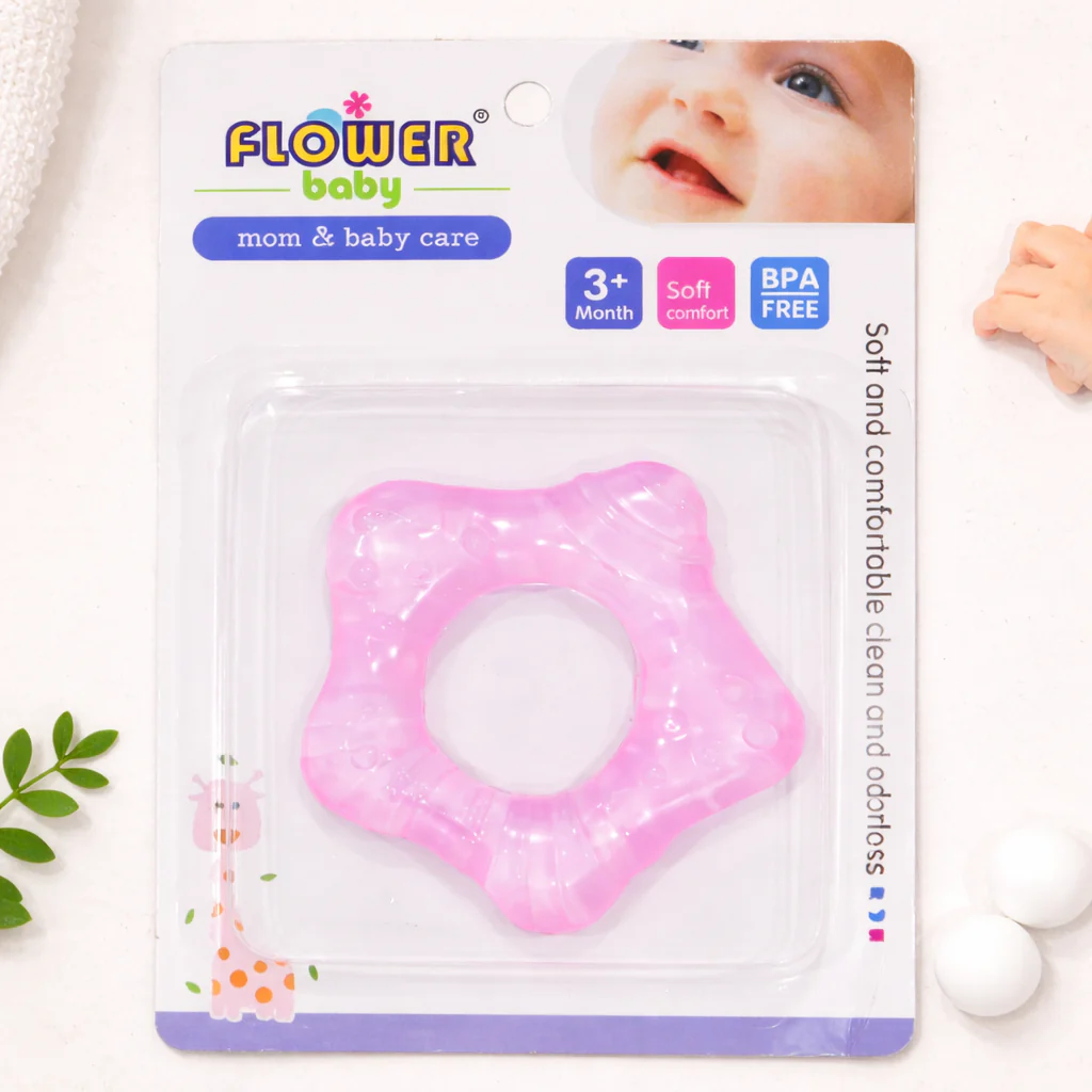 Baby Water Teether Star Pink - Sunshine