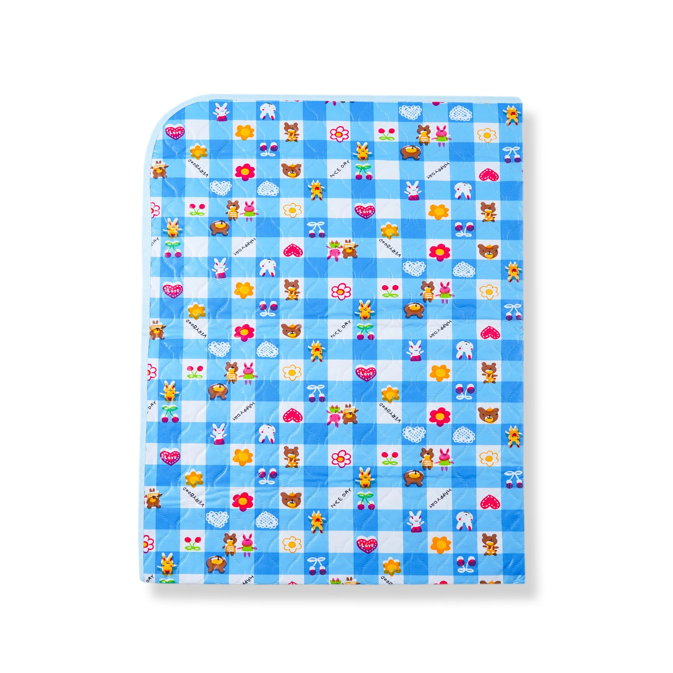 Baby Waterproof Changing Mat Dark Blue (60 X 80 Cm) - Sunshine