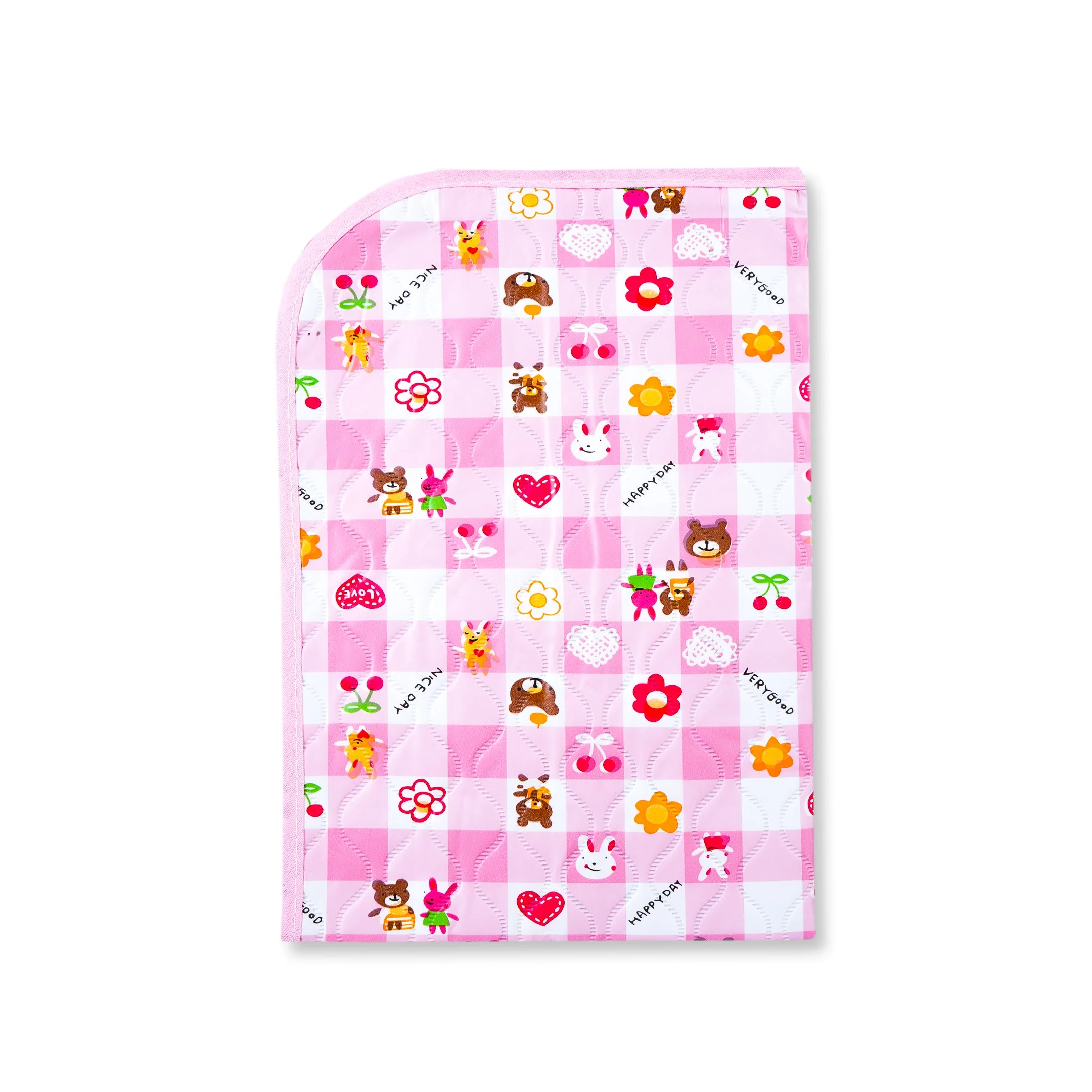 Baby Waterproof Changing Mat Pink (35 X 50 Cm) - Sunshine