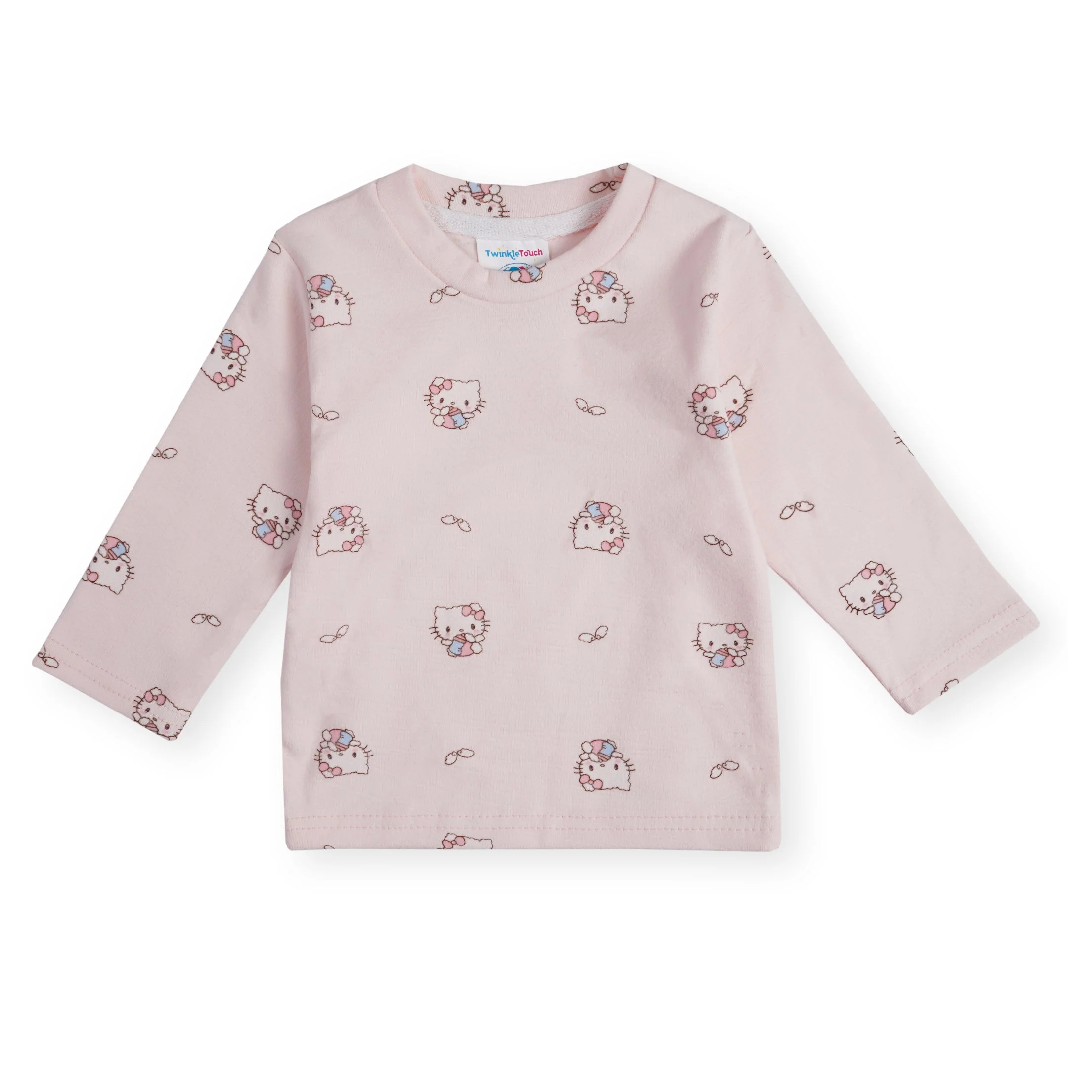 Baby Winter Pajama Set Kitty Baby Pink - Sunshine - Image 3