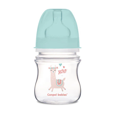 Canpol Babies Anti-Colic Wide Neck Bottle 120Ml Pp Easy Start Exotic Animals Green - Image 3