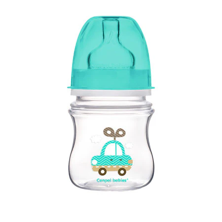 Canpol Babies Anti-Colic Wide Neck Bottle 120Ml Pp Easy Start Toys Blue