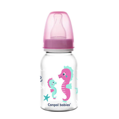 Canpol Babies Narrow Neck Bottle 120Ml Pp Love & Sea Pink