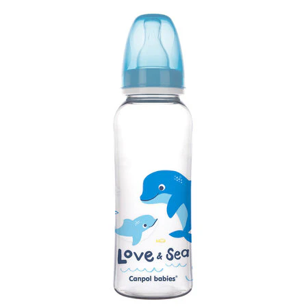 Canpol Babies Narrow Neck Bottle 250Ml Pp Love & Sea Blue