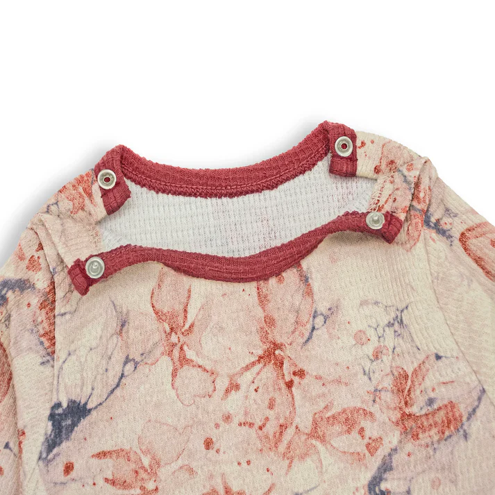 Cuddle & Cradle Baby Fleece Romper Set (Floral) - Image 7