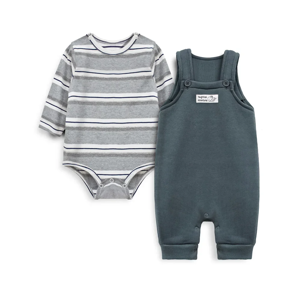 Cuddle & Cradle Baby Fleece Romper Set (Naughtical Adventures)