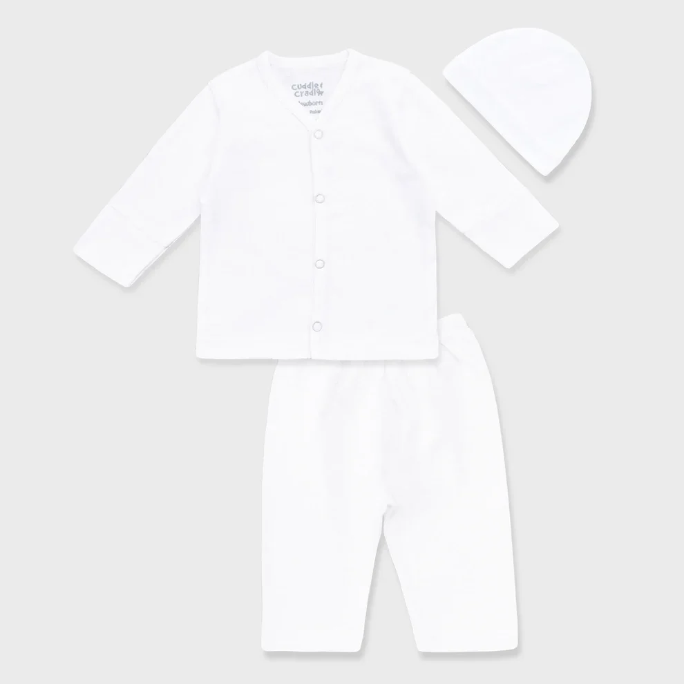 Cuddle & Cradle Baby Set Of 3 (White)