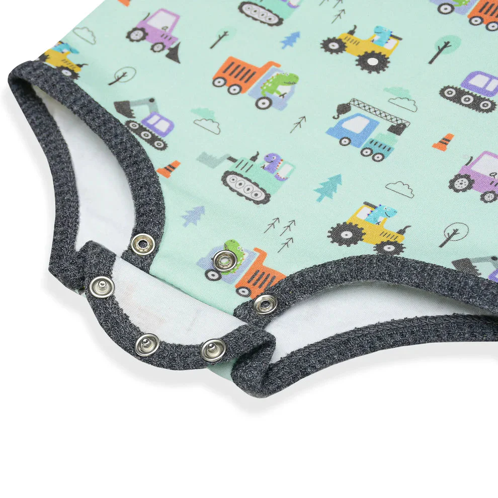 Cuddle & Cradle Fleece Zipper Hoodie Set (Dino) - Image 4