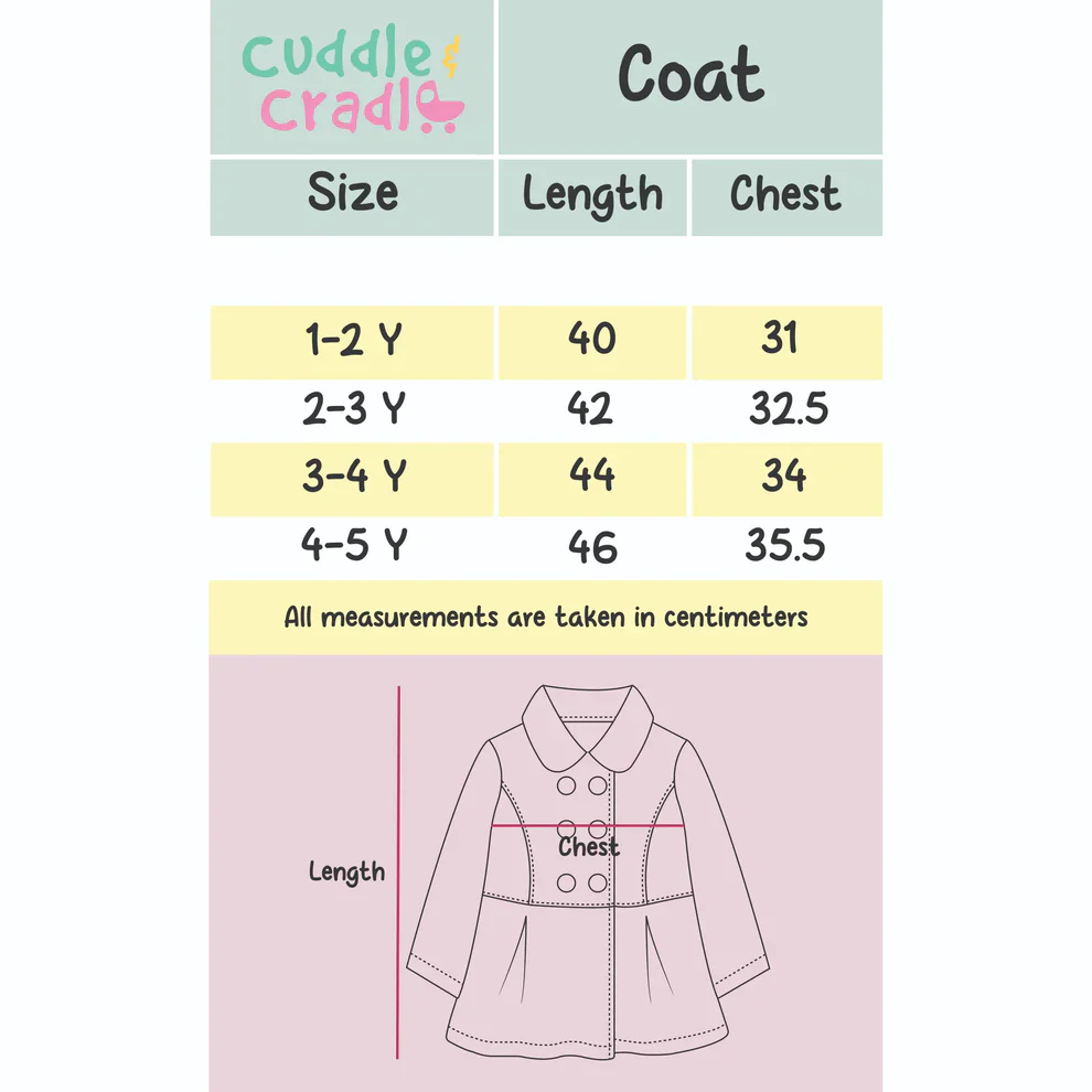 Cuddle & Cradle Girls Fleece Coat (Maroon) - Image 4