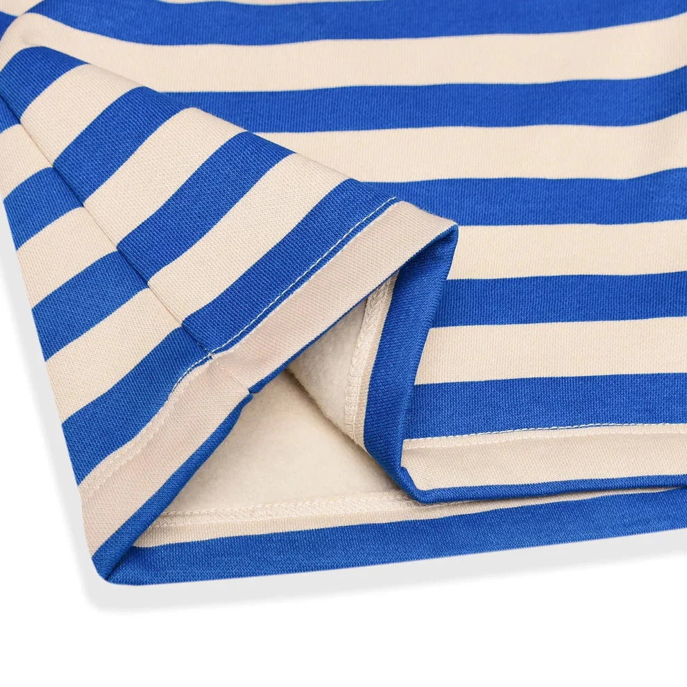 Cuddle & Cradle Girls Long Sweatshirt (Blue Stripes) - Image 3