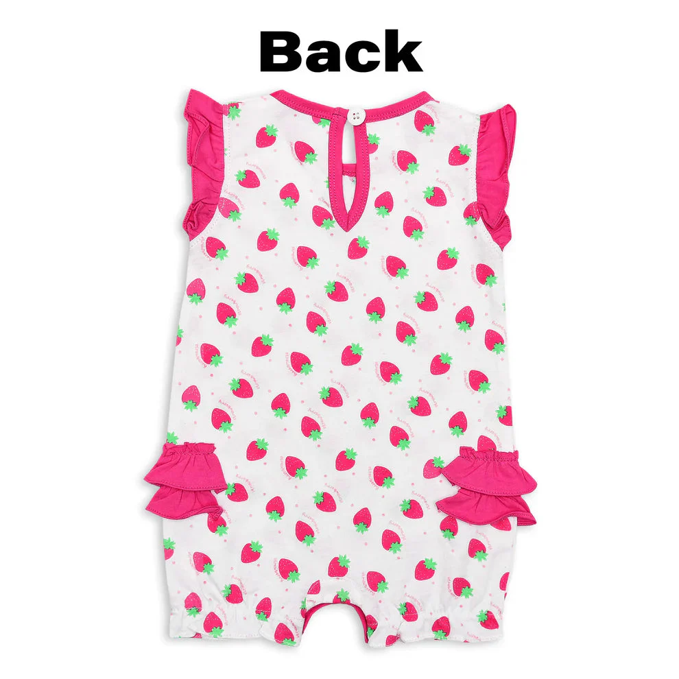 Cuddle & Cradle Girls Romper - Strawberries - Image 3