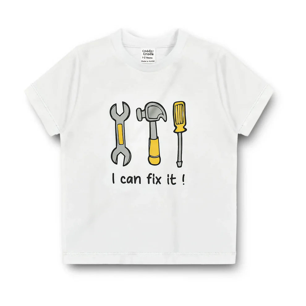 Cuddle & Cradle Graphic T-Shirt (I Can Fix It-001)
