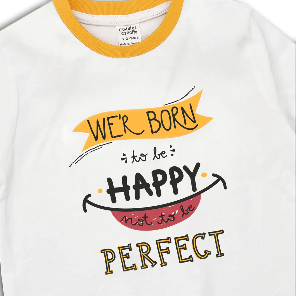 Cuddle & Cradle Graphic T-Shirt & Shorts Set (Born To Be Happy) - Image 4