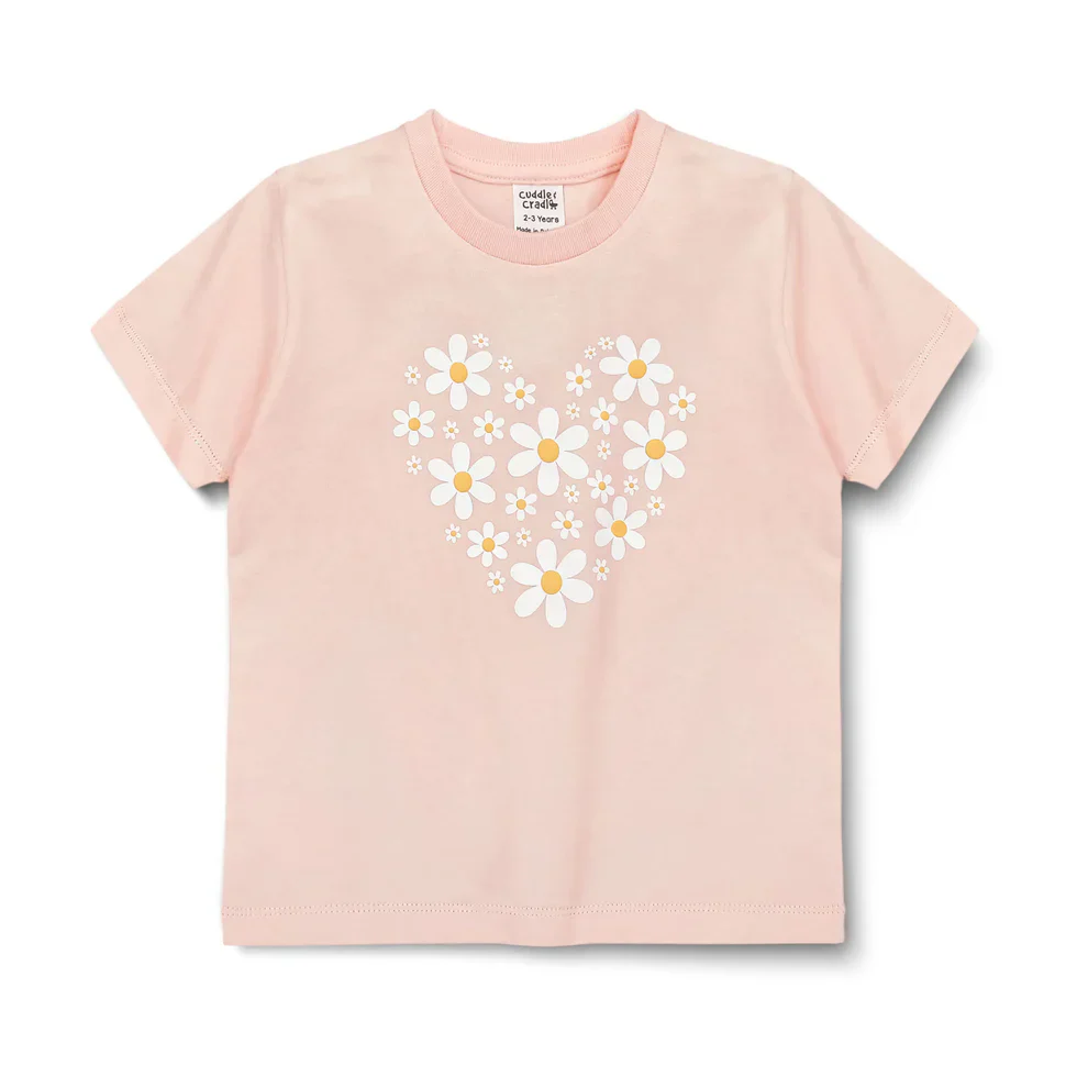 Cuddle & Cradle Graphic T-Shirt & Shorts Set (Heart) - Image 4