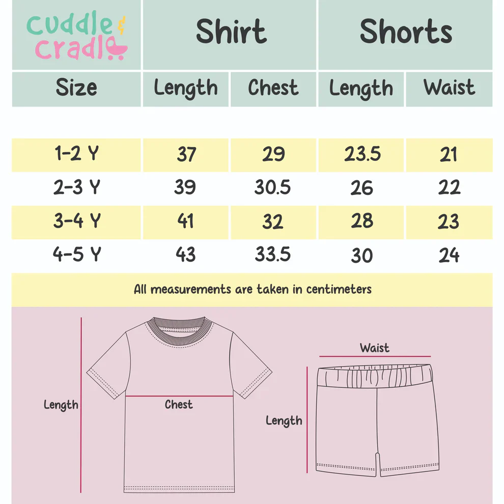 Cuddle & Cradle Graphic T-Shirt & Shorts Set (Heart) - Image 5