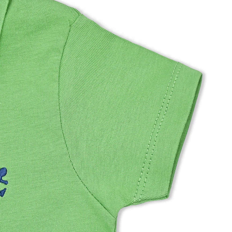 Cuddle & Cradle Half-Length Polo Romper (Anchor-002) - Image 3