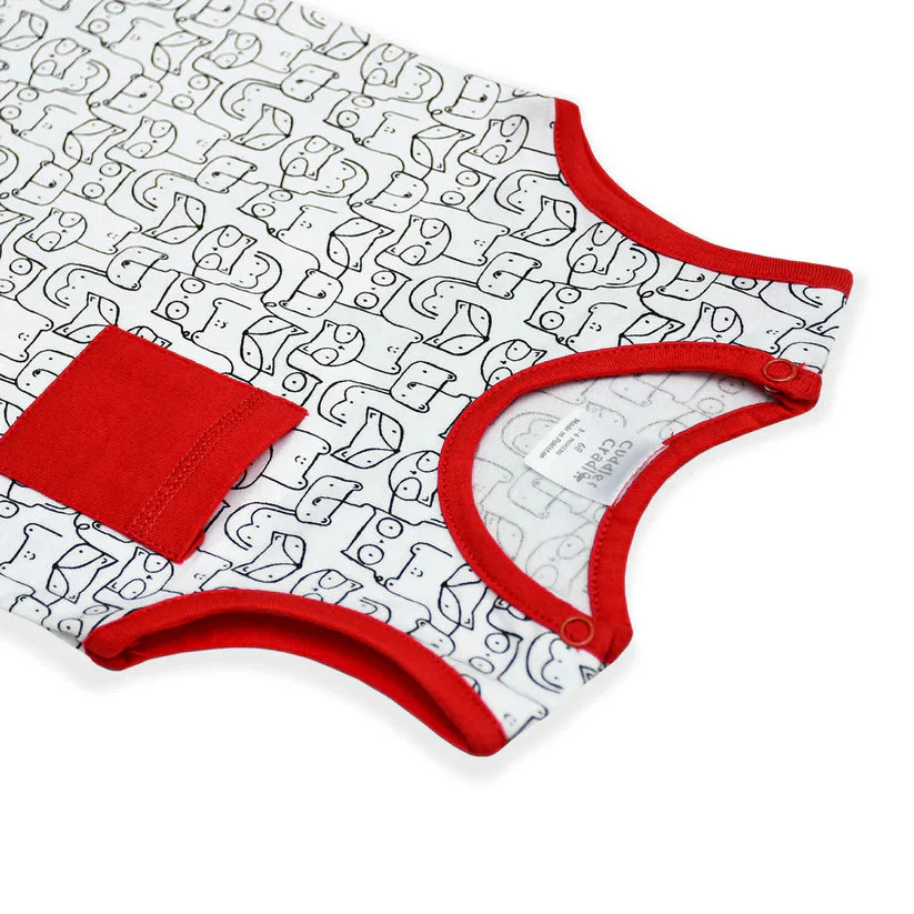 Cuddle & Cradle Half Length Romper (Animal) - Image 5
