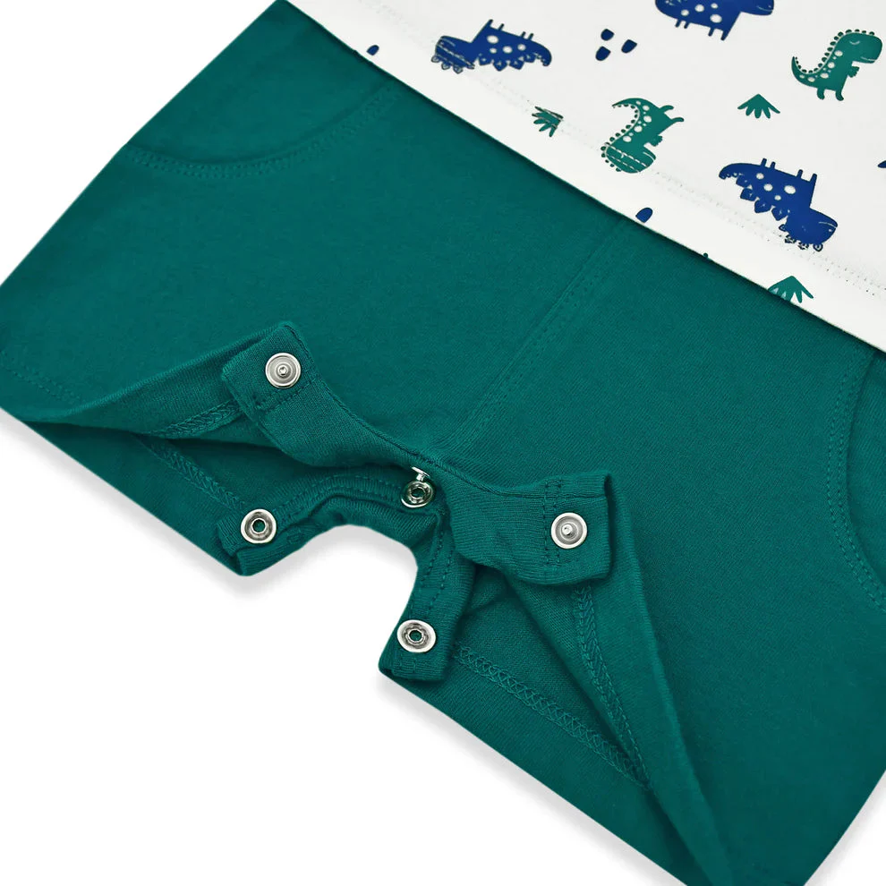 Cuddle & Cradle Half Length Romper - Dino Series - 002 - Image 3