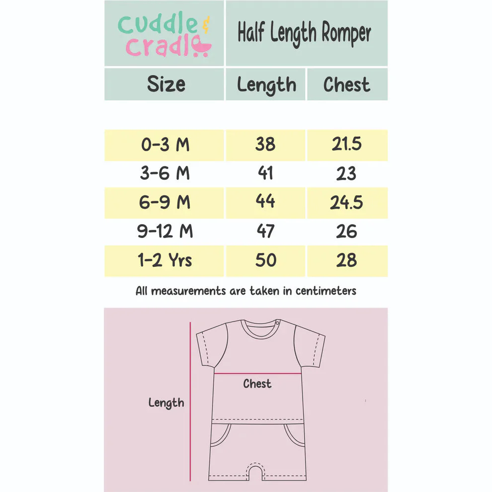 Cuddle & Cradle Half Length Romper - Dino Series - 002 - Image 5