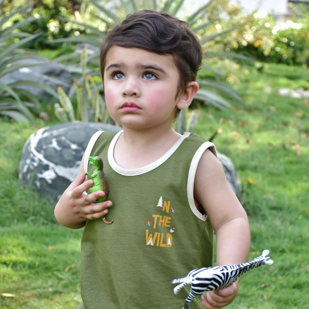 Cuddle & Cradle Half Length Romper - In The Wild - Image 6