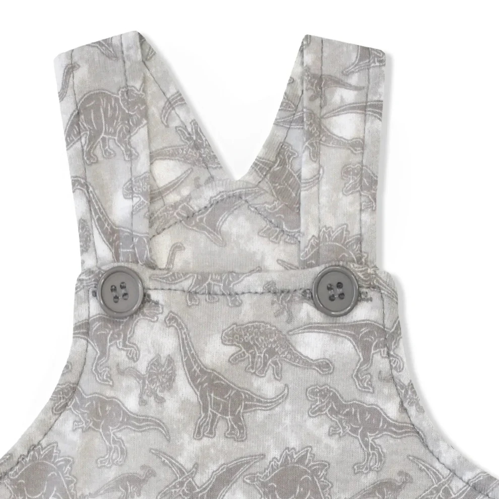 Cuddle & Cradle Half-length Romper set (Gray) - Image 5