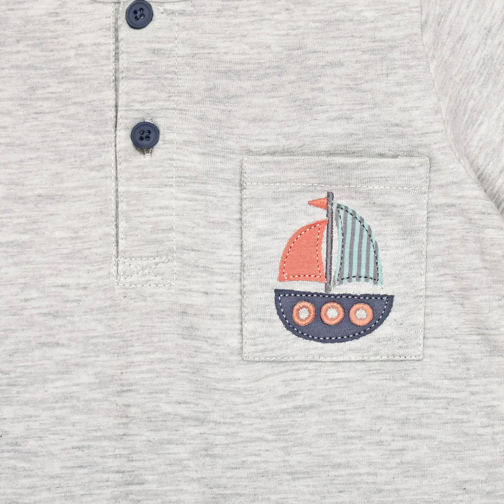 Cuddle & Cradle T-Shirt & Shorts Set (Boat) - Image 5