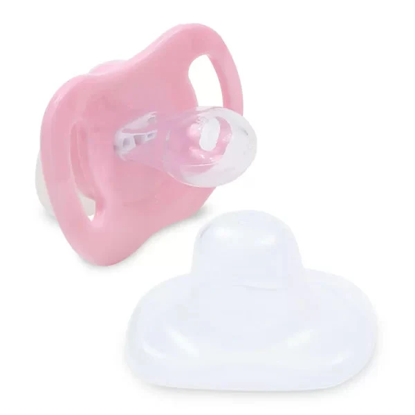Farlin Newborn Glow-In-Dark Pacifier N Chain – Pink - Image 4
