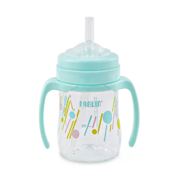 Farlin Straw Drinking Cup Stage 3 – Green - Image 2