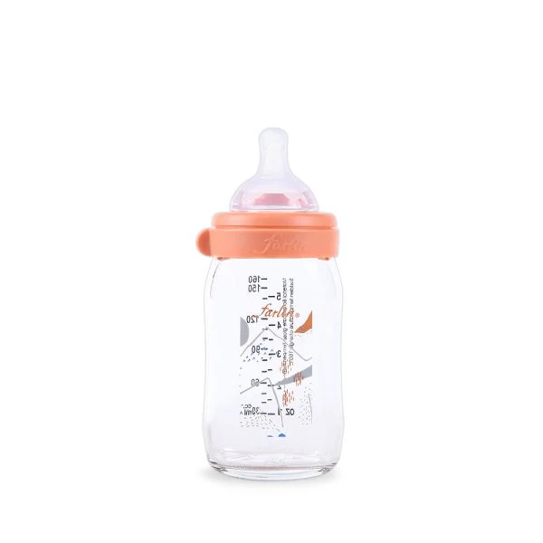 Farlin Wide Neck Glass Feeder 160Ml Orange - Image 3