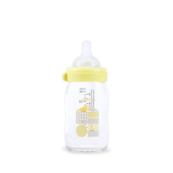 Farlin Wide Neck Glass Feeder 160Ml Yellow - Image 3