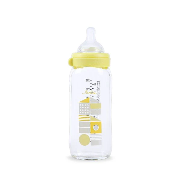 Farlin Wide Neck Glass Feeder 240Ml Yellow - Image 3