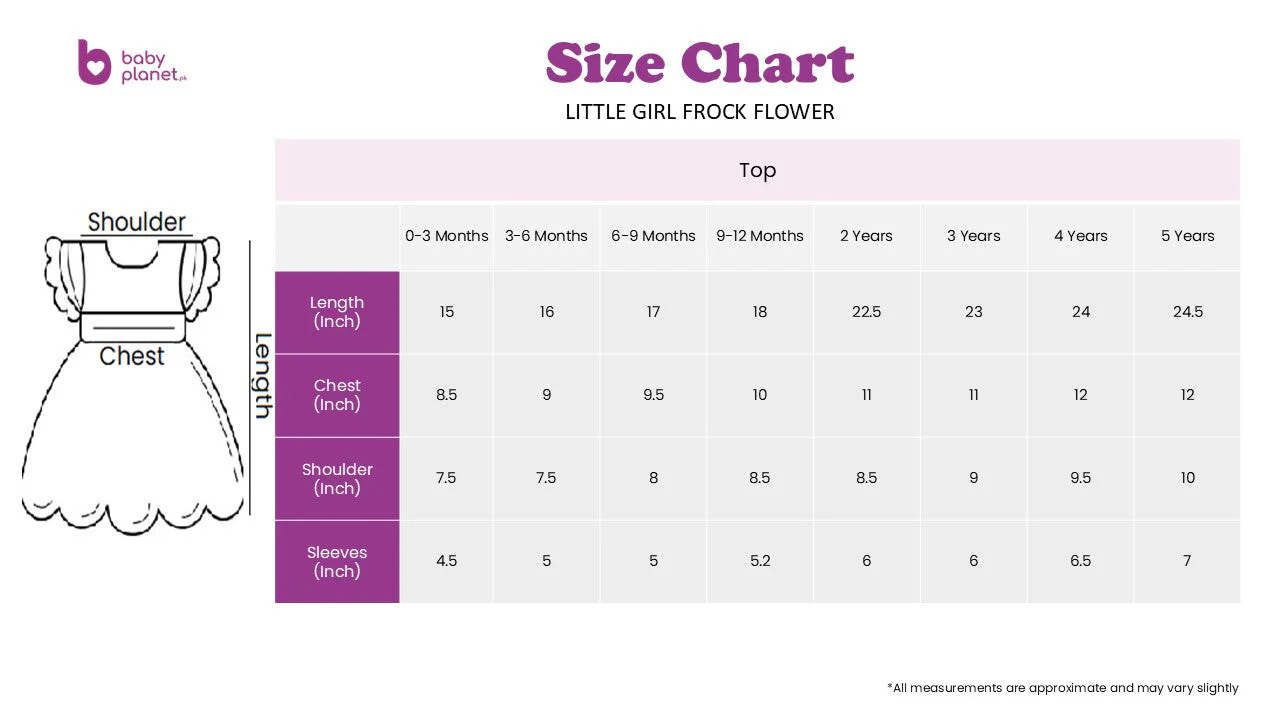 Girls Cotton Frock White & Black - Oolaa - Image 3