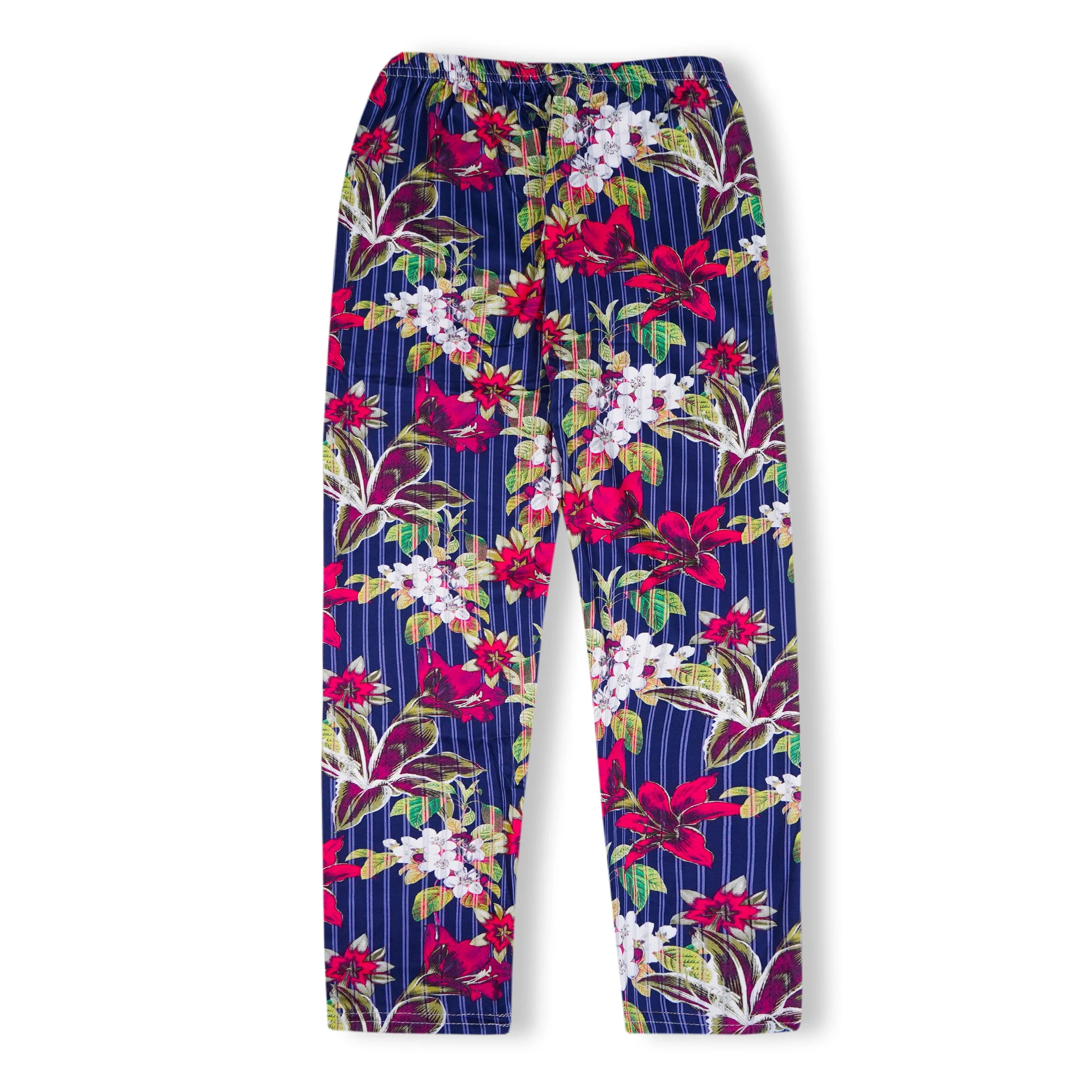 Girls Flexible Tights Floral Navy Blue - Sunshine - Image 2