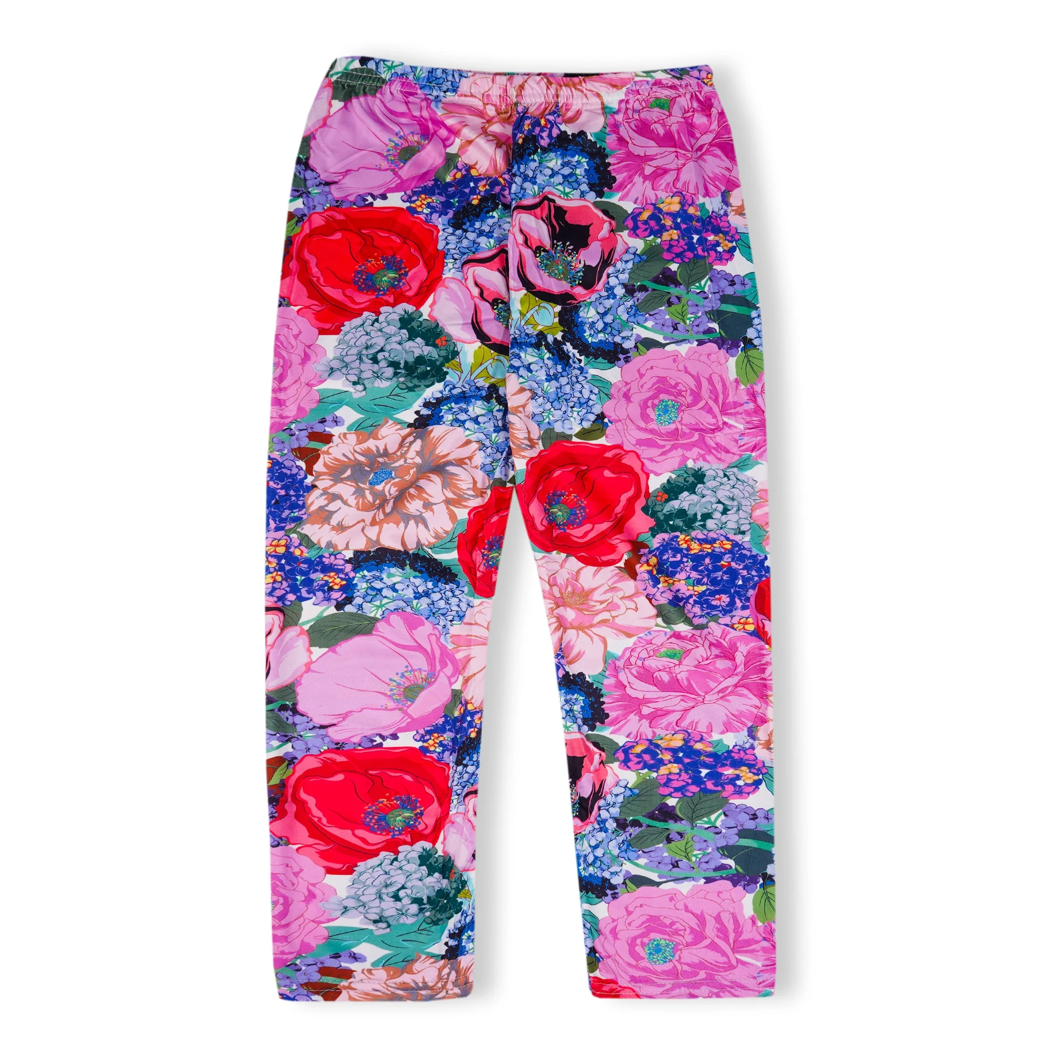 Girls Flexible Tights Floral Pink - Sunshine - Image 2