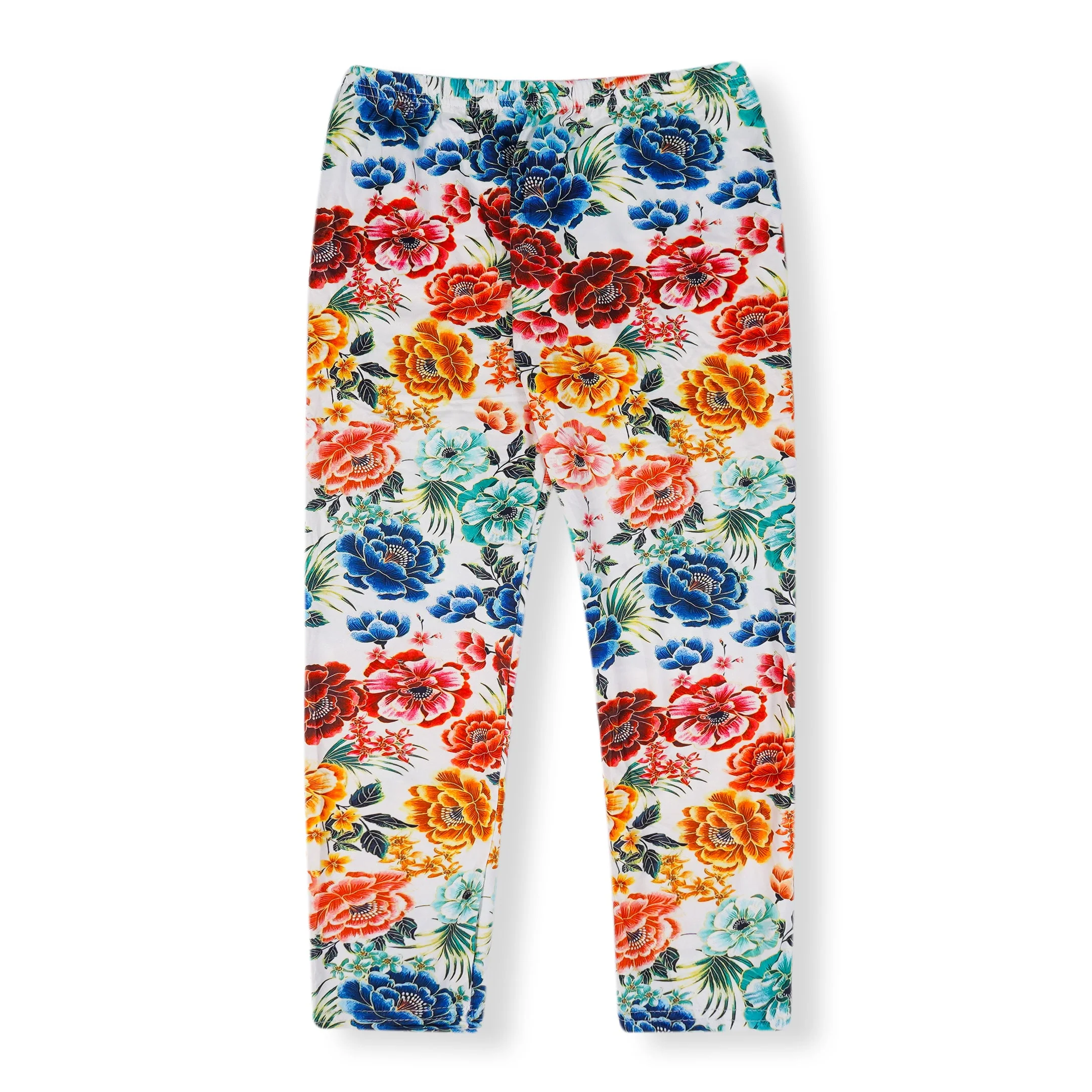 Girls Flexible Tights Floral White - Sunshine - Image 2