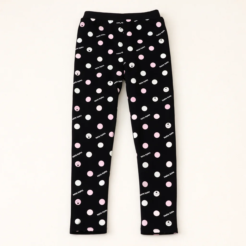 Girls Flexible Tights Hello Black - Sunshine