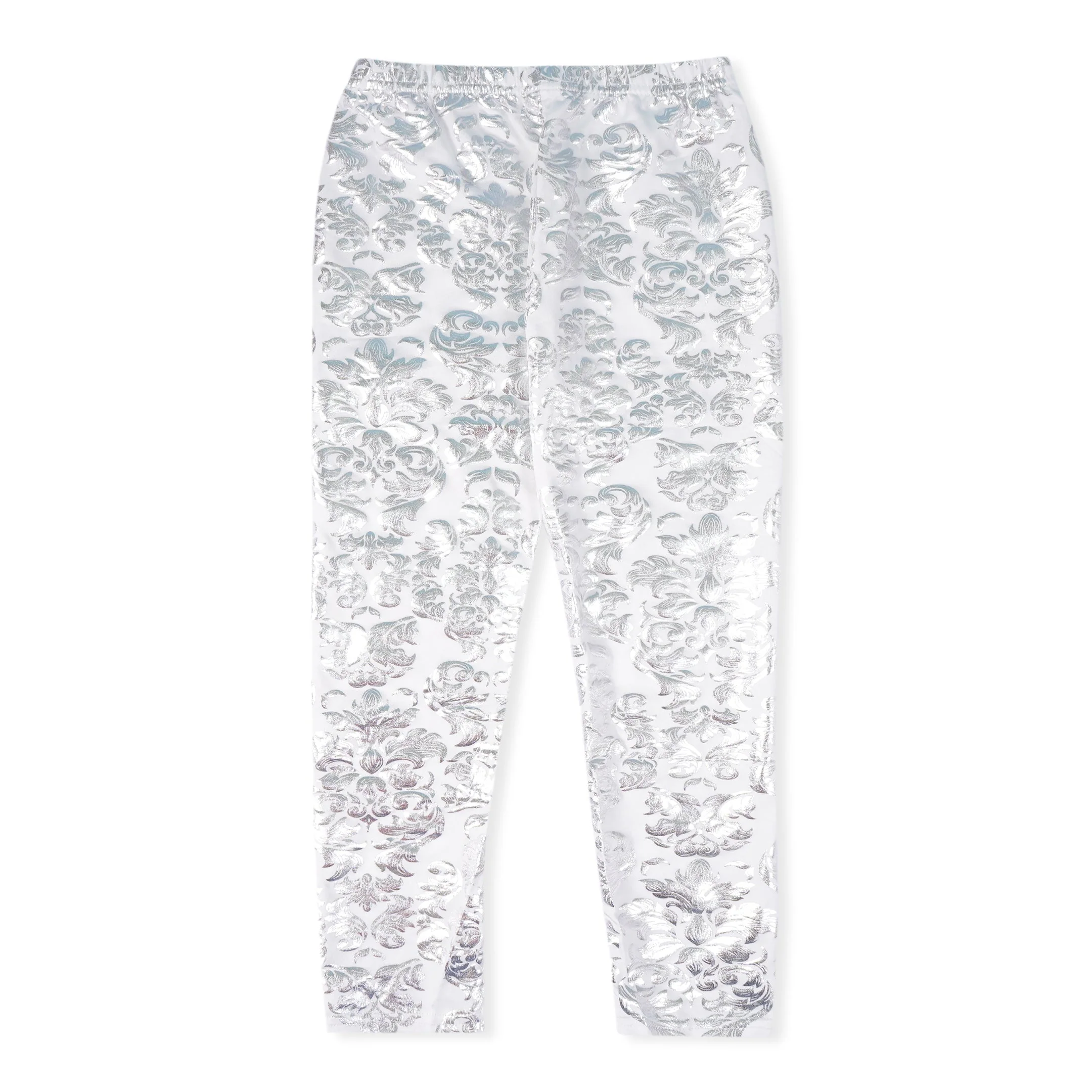 Girls Flexible Tights Printed Craft Silver - Sunshine - Image 2