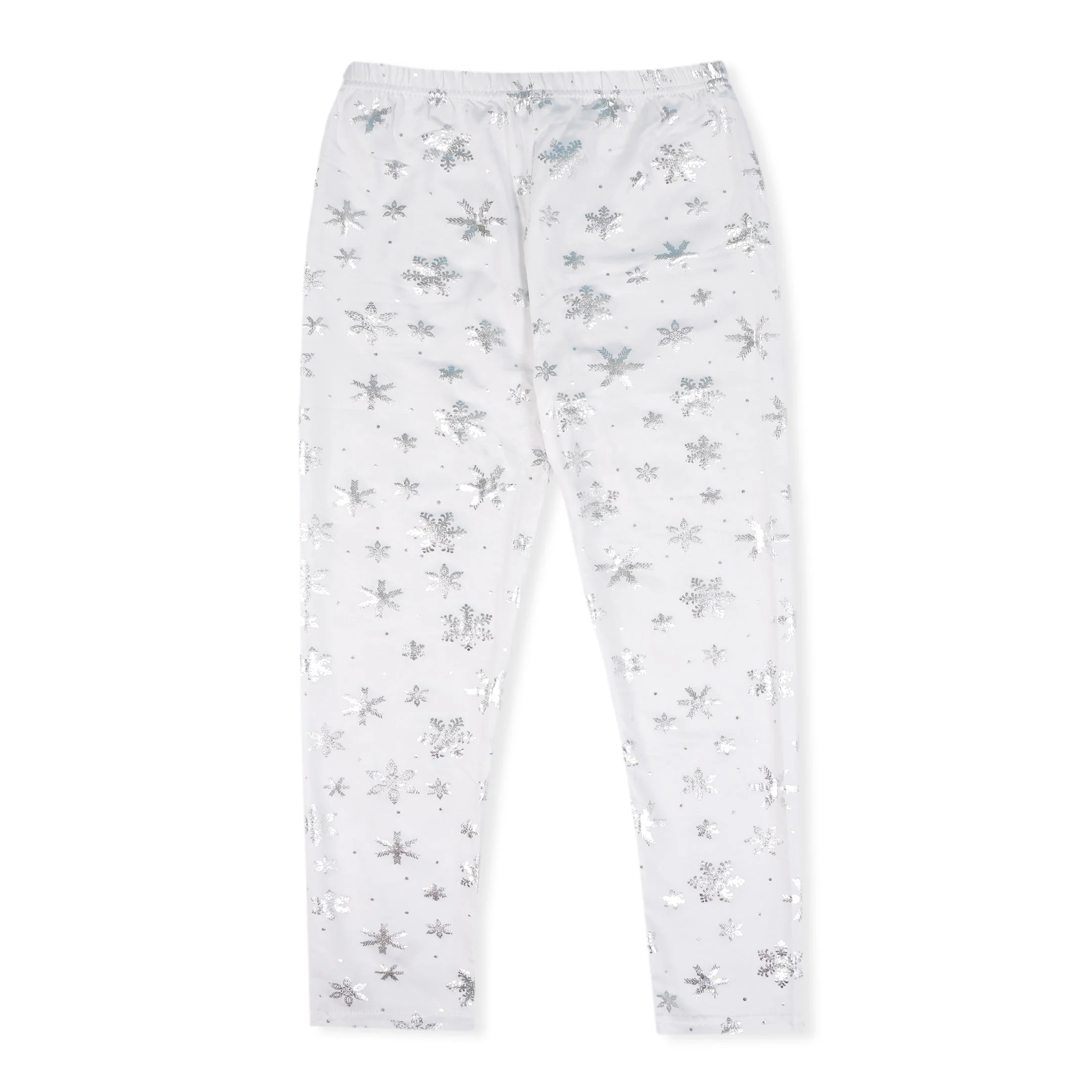 Girls Flexible Tights Printed Snow Cristal Silver - Sunshine - Image 2