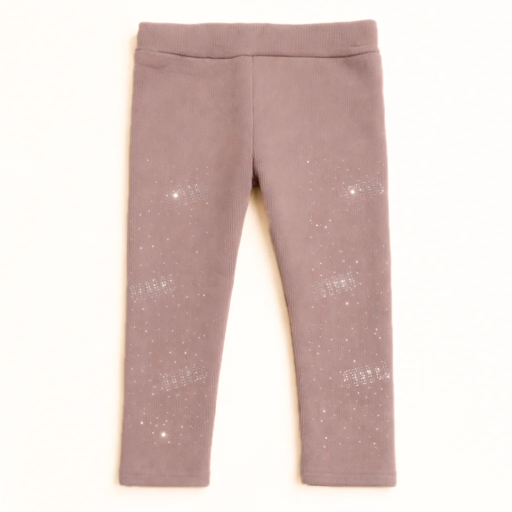 Girls Flexible Velvet Tights Brown - Sunshine