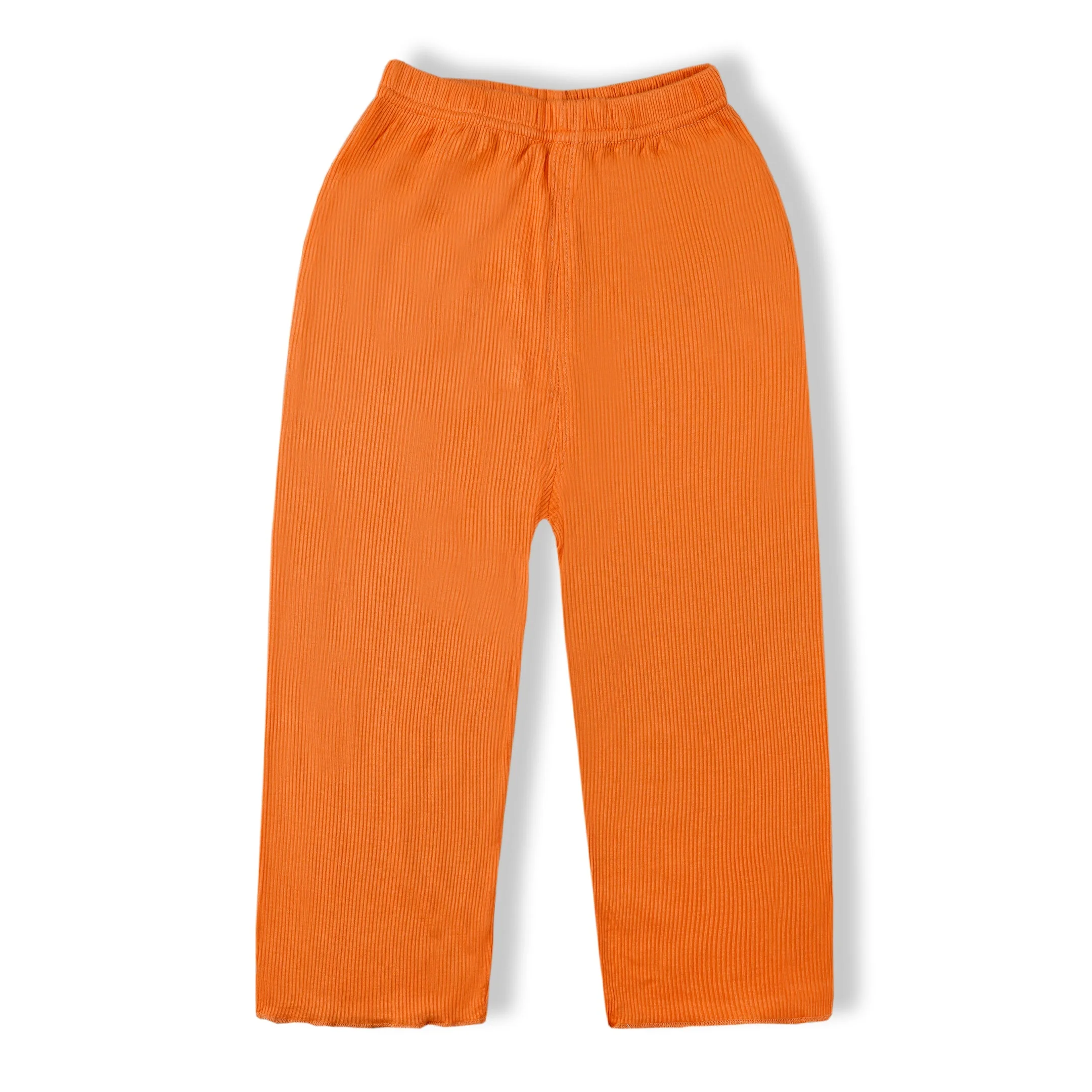Girls Full-Sleeves Nightwear Pajama Set Orange - Sunshine - Image 7