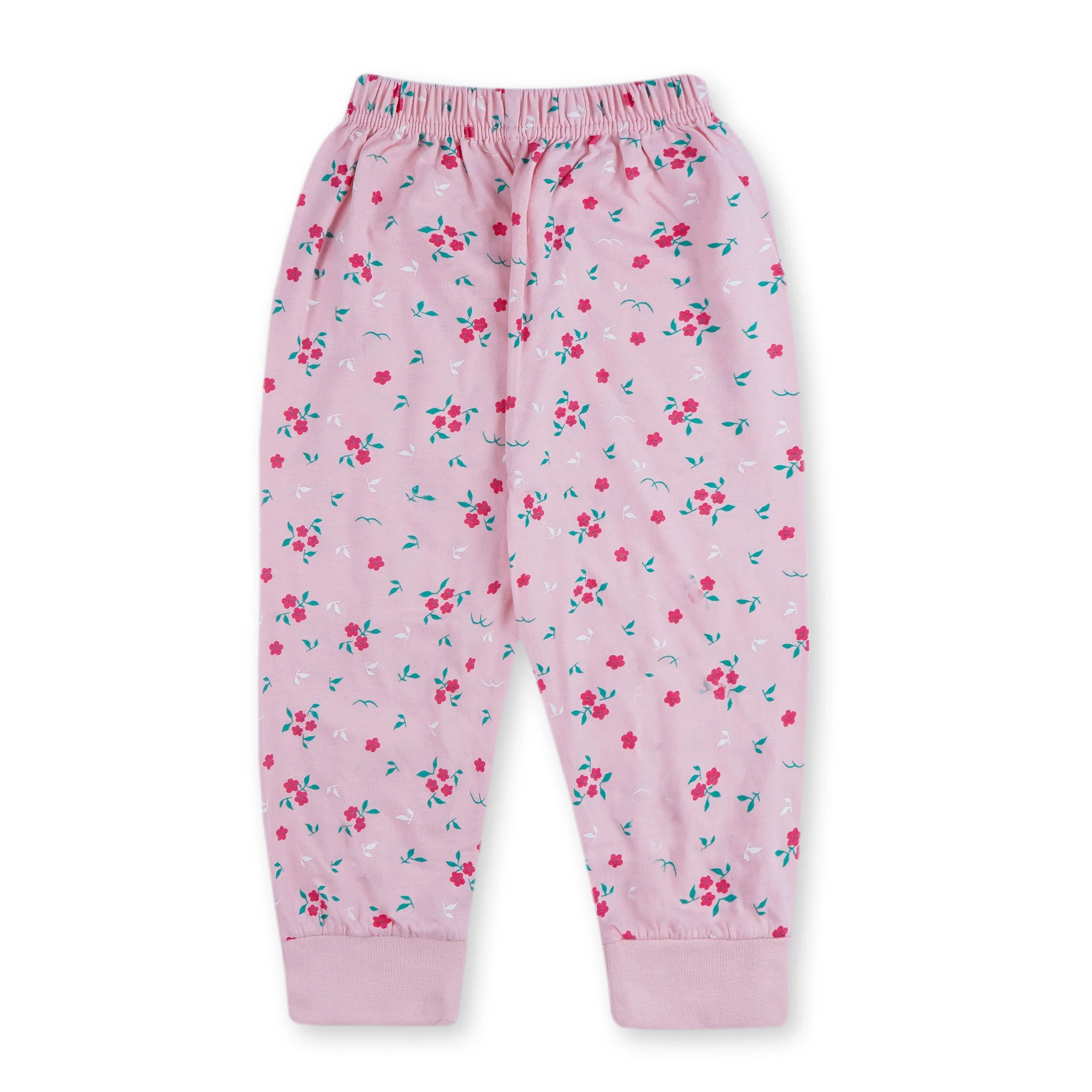 Girls Half-Sleeves T-Shirt & Short Set Flowers Pink - Mini Charm - Image 7