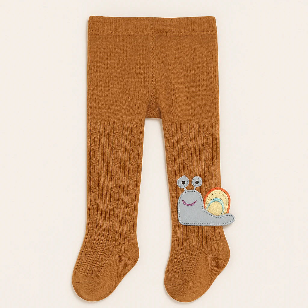 Girls Leggings Snail Brown - Sunshine